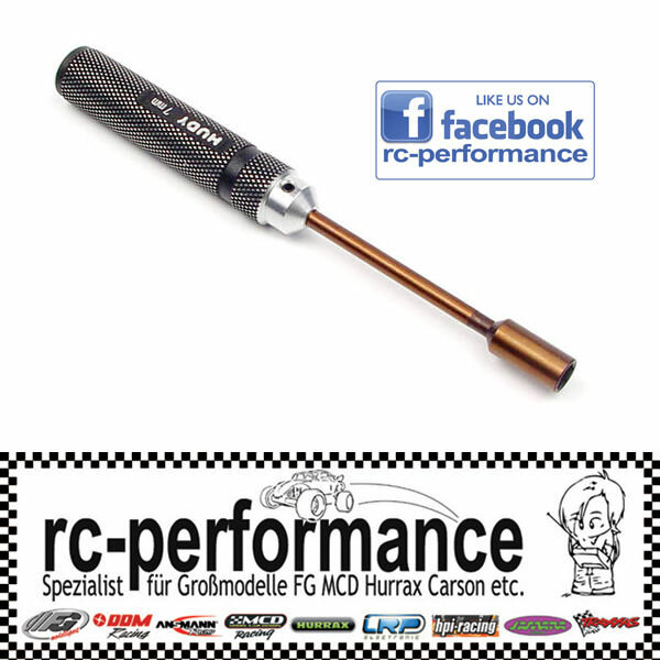 Hudy Steckschlüssel  7 mm 170070 mit Alu Griff  FG MCD Hurrax Carson CF