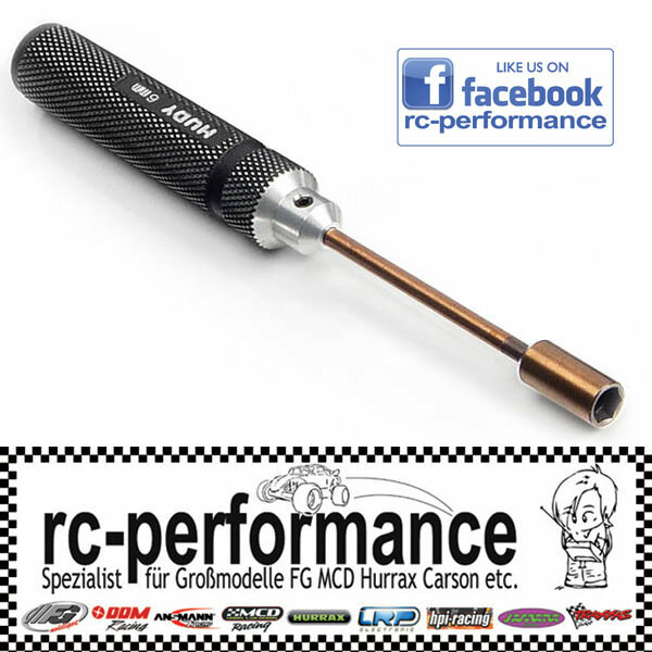 Hudy Steckschlüssel  8 mm 170080 mit Alu Griff  FG MCD Hurrax Carson CF
