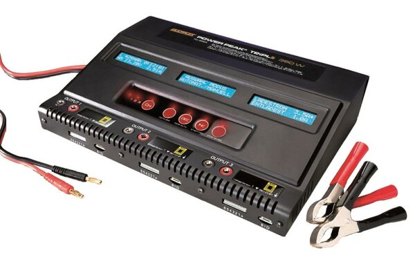 Multiplex POWER PEAK TRIPLE 360 Ladegerät EQ-BIS 3x120W 308562 Lader Lipo