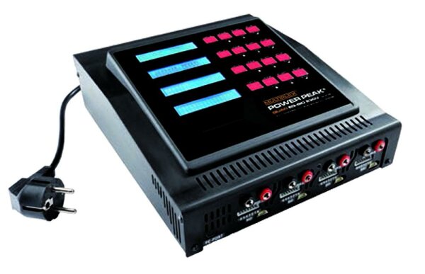 Multiplex POWER PEAK QUAD EQ-BID 230 V Ladegerät 4x  308196 Lader LIPO