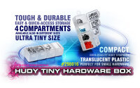 Hudy Sortimentsbox 88x30mm Hardware Box Kleinteile Box 4...