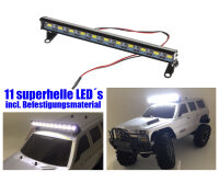 Aluminium LED Strahler ULTRAHELL Beleuchtung 11 LED&acute;s 4,8-6V 2320067 Absima