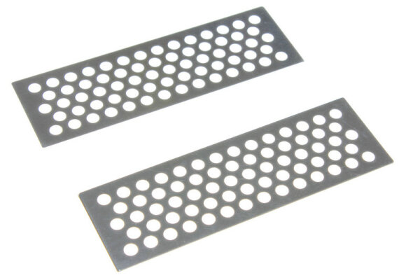 Sandbleche Metall silber 2x Crawler 1:10 Dekoration...