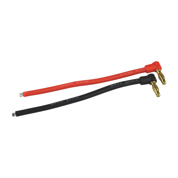 Winkel Anschlusskabel Ø4,0mm 12cm Yuki 610035 Akku Kabel