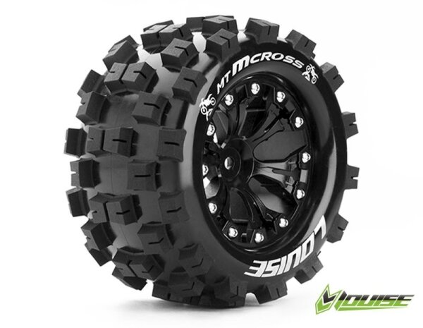 LOUISE MT-MCROSS auf Felge Monster Truck 2.8 1/2 Offset LOUT3274SBH