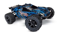TRAXXAS Rustler 4x4 blau RTR +12V-Lader+Akku 1/10 4WD...