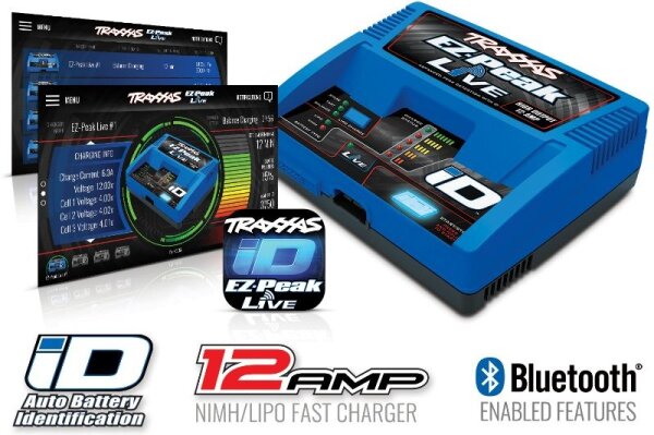Traxxas EZ Peak Live 12a Ladegerät Lipo NiMH Rustler Maxx Trx-4TRX2971GX