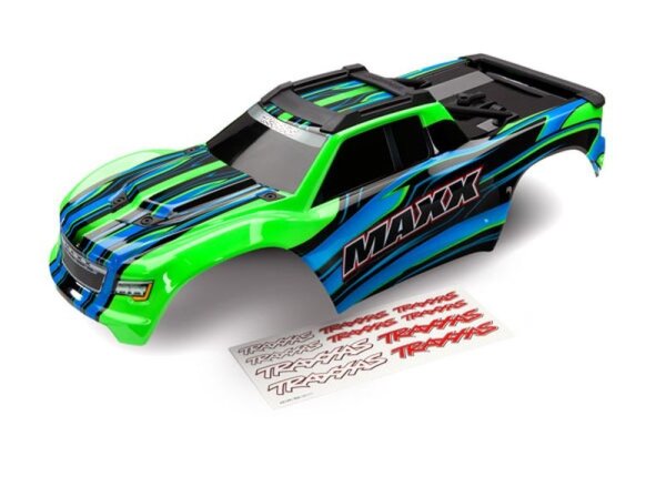 Traxxas Maxx Karosserie Grün 1:10 fertig lackiert incl. Überollbügel TRX8911G