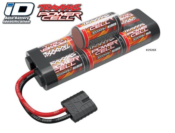 Traxxas NiMh 8,4V 7 Z ID Akku 3000 mAh Slash Rustler etc. TRX2926X