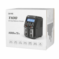 SkyRC T100 Ladegerät Lipo 2-4S 5A 2x50W 230V Lader  SK100162