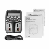SkyRC T100 Ladegerät Lipo 2-4S 5A 2x50W 230V Lader  SK100162