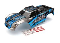 Traxxas Maxx Karosserie Blau 1:10 fertig lackiert incl....