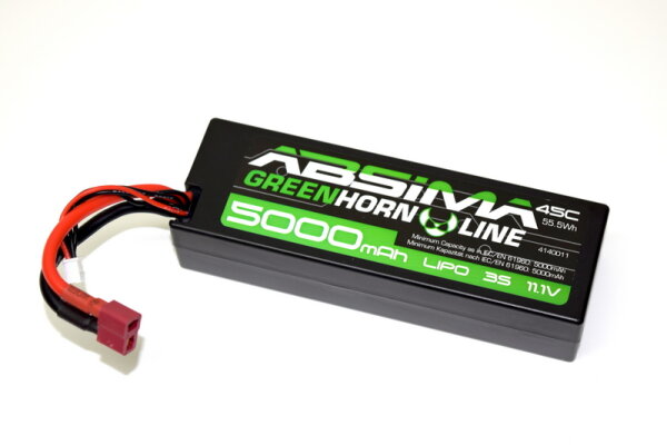 Absima LIPO 2S-3S 4000-5000mAh 45C 7,4V-11,1V Akkus Deans XT60 3S / 11,1V 5000 mAh T-Plug / Deans