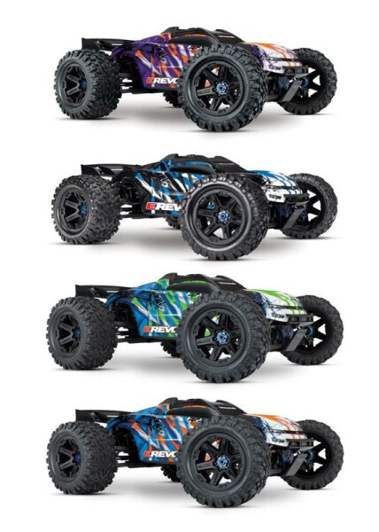 Traxxas E-Revo 6S Brushless 2.0 TSM 1/8 Truggy TRX86086-4 Alle Farben