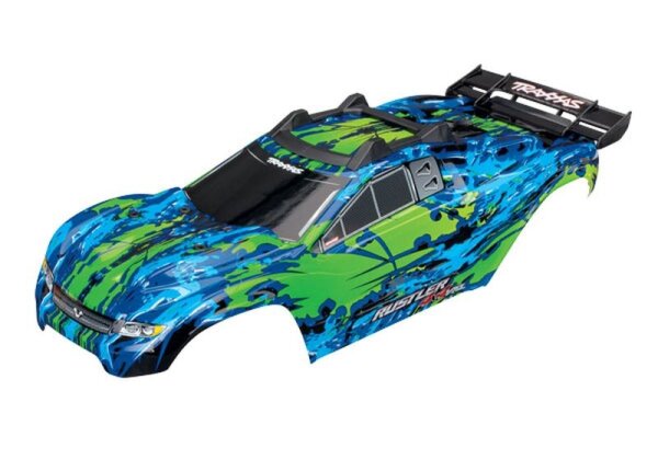 Traxxas Rustler 4x4 Karosserie versch. Farben TRX6717 Gr&uuml;n