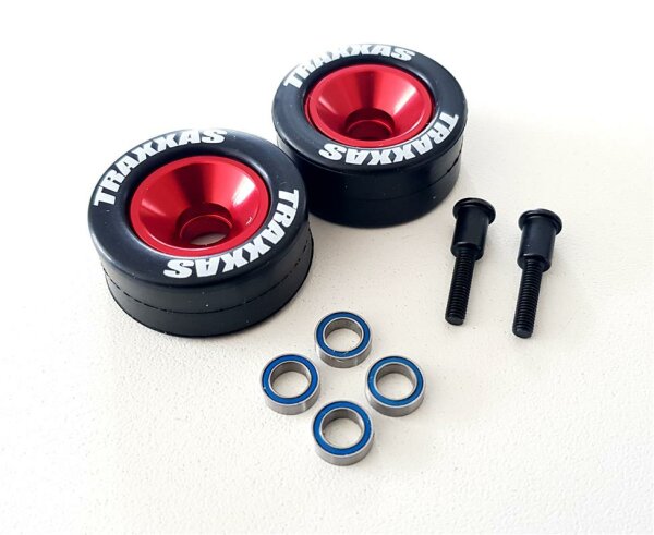 Traxxas Reifen incl. Alu Felgen für Wheeliebar TRX5186 Rustler Stampede