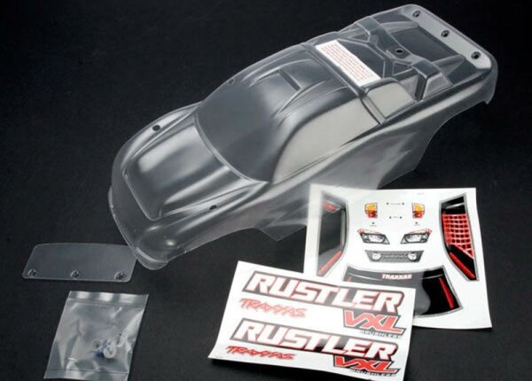 Traxxas Rustler VXL 2 WD Karosserie Karo klar unlackiert TRX3714