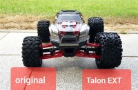 TRAXXAS MAXX R&auml;der 17mm Talon 3.8&quot; verklebt...