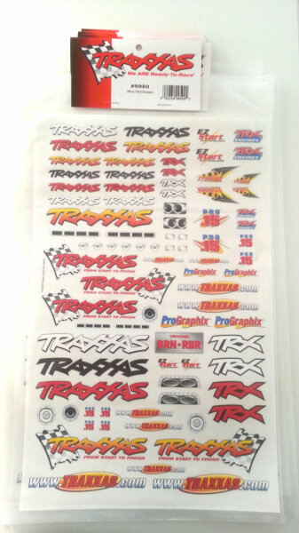 Team Traxxas Dekorbogen 299950 9950 Aufkleber Karosserie Folie Slash E- Revo