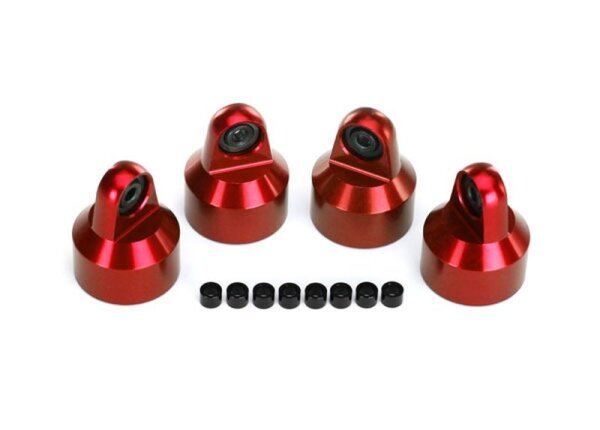 Traxxas Dämpfer Kappen Aluminium Rot GTX Dämpfer 4 Stk. TRX7764R X-Maxx