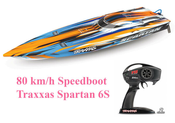 Traxxas SPARTAN Orange TSM 2.4GHz mit TQ Wireless ohne Akkus TRX57076-4ORNG