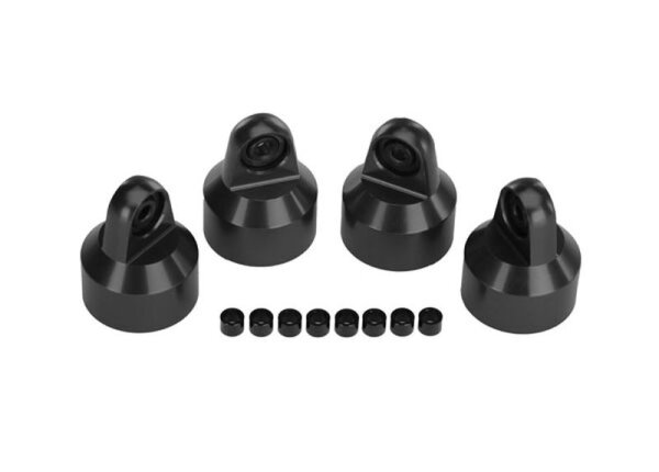 Traxxas Dämpfer Kappen Aluminium Schwarz GTX Dämpfer 4 Stk. TRX7764X X-Maxx