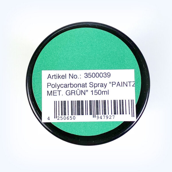 LEXAN Farbe ABSIMA Polycarbonat Color Lack Spray 150 ml Paintz rc Lack Metallic Grün