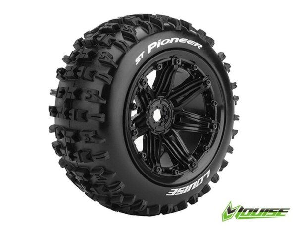 ST-PIONEER Sport-Compound Felge schwarz 17mm 2 Stk. LOUT3287B Traxxas Arrma