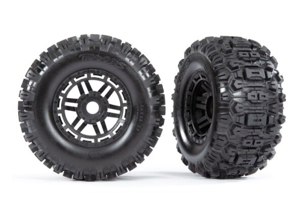 Traxxas MAXX Räder Reifen incl. Felgen Dual-Profil Sledgehammer 17mm TRX8973 2 Stk.