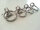4x Edelstahl Deckenhaken Wandhaken Augplatte - D8 x 50 x 50mm Bondage BDSM SM 