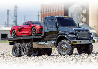 Traxxas TRX-6 Ultimate RC Hauler Flatbed Truck 1/10 6x6 RTR 6WD Brushed 2,4 GHz Tempomat Wasserfest TRX88086-4BLK