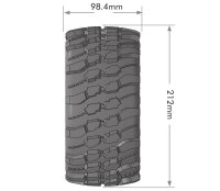 LOUISE X-CHAMP Sport-Reifen Felge schwarz 24mm TRAXXAS...