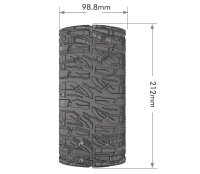 LOUISE X-Mallet Sport-Reifen Felge schwarz 24mm TRAXXAS...