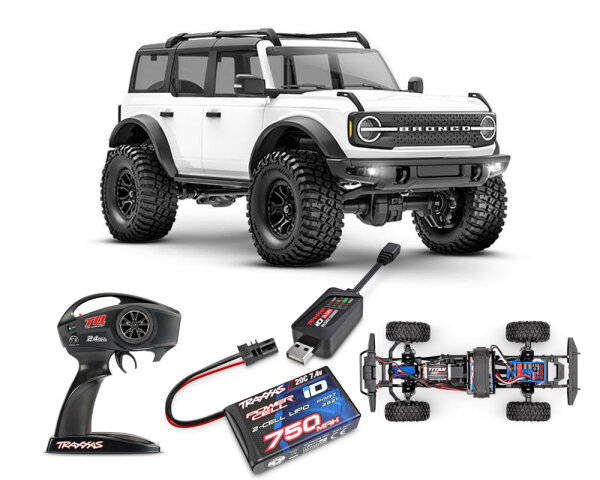 TRAXXAS TRX-4M Bronco 1/18 4x4 RTR TRX97074-1WHT