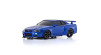 Mini-Z AWD Nissan Skyline GT-R V-Spec Nur.II R34 Blue (MA020-KT531P)