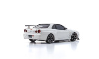Mini-Z AWD Nissan Skyline GT-R V-Spec Nur.II R34 White...