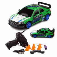 Drift Sport Car 1:24 gr&uuml;n, 4WD 2,4 GHz RTR 21085...