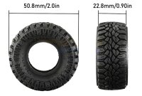 GPM Racing High Grip Reifen 1.0 incl. Einlagen TRX-4M...