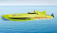 AMEWI Rennkatamaran Adventure Grün 2,4 GHz 30km/h 26074 Rennboot Speedboot #1