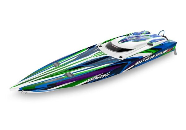 TRAXXAS SPARTAN SR grün 36-Zoll Rennboot Self-Righting Brushless TRX103076-4-GRN