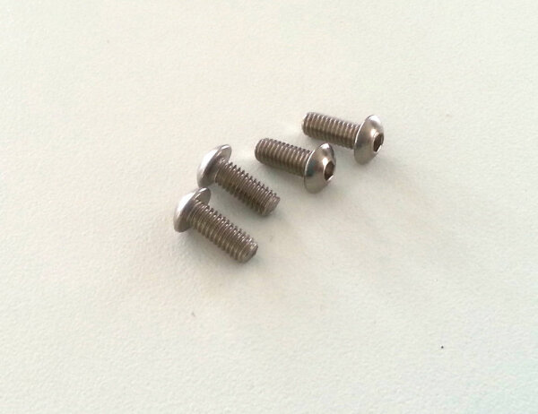 Linsenkopfschrauben M4 x 10 mm V2A Innensechskant Edelstahlschrauben M4x10 Innensechskant Axial