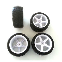 Reifen + Felgen Set Räder für HPI Wr8 Flux Ken Block  NEU TOP Angebot 4 Stk.