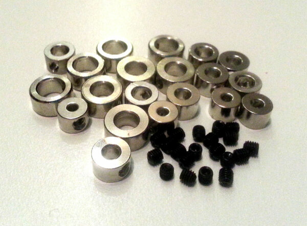 Stellringe verschiedene Größen 2,2mm / 3,2mm/ 4,2mm / 5,1mm / 6,1 mm