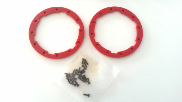 Traxxas Summit Felgenringe ROT 5667 passend auf 5673 Felge