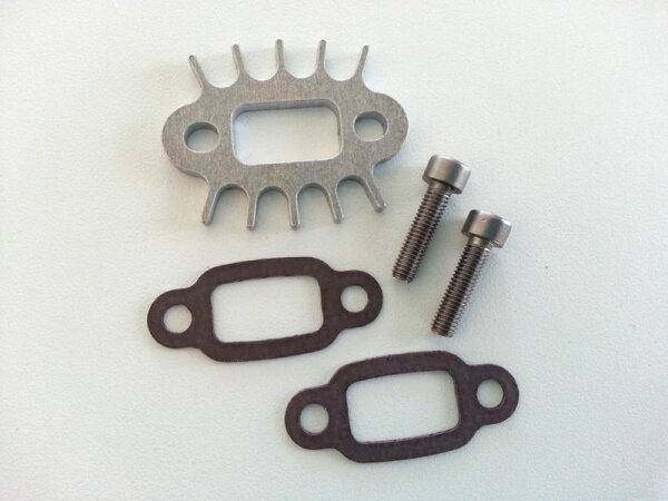 X-Port Kühlrippen small Reso Auspuff Schalldämpfer FG Zenoah CY Motor Tuning