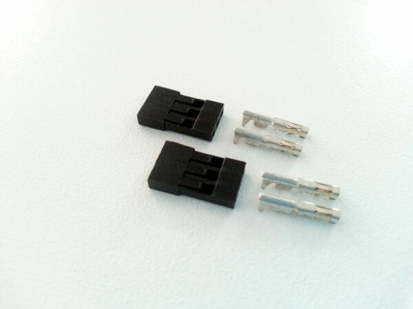 2x Servo Buchse Stecker Kabel JR / Graupner Empf&auml;nger