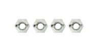4x Aluminium 12mm 6 Kant Aufnahme Mitnehmer Stift 1:10...