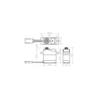 SAVÖX SH-0264MG Servo Nano Mini Heli, Flugzeug Servo z.B T-Rex