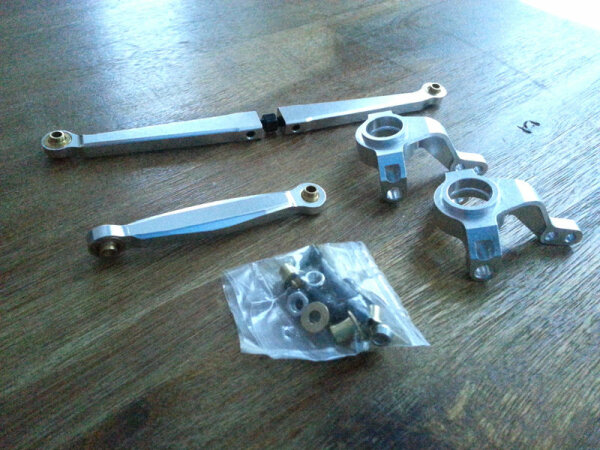 Alloy Steering Block &amp; Linkage Honcho Dingo Achsschenkel Lenkung