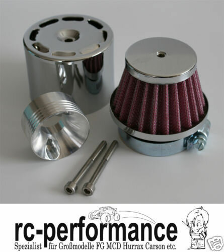 Racing Luftfilter incl. Chrom Hülse und Adapter FG CF